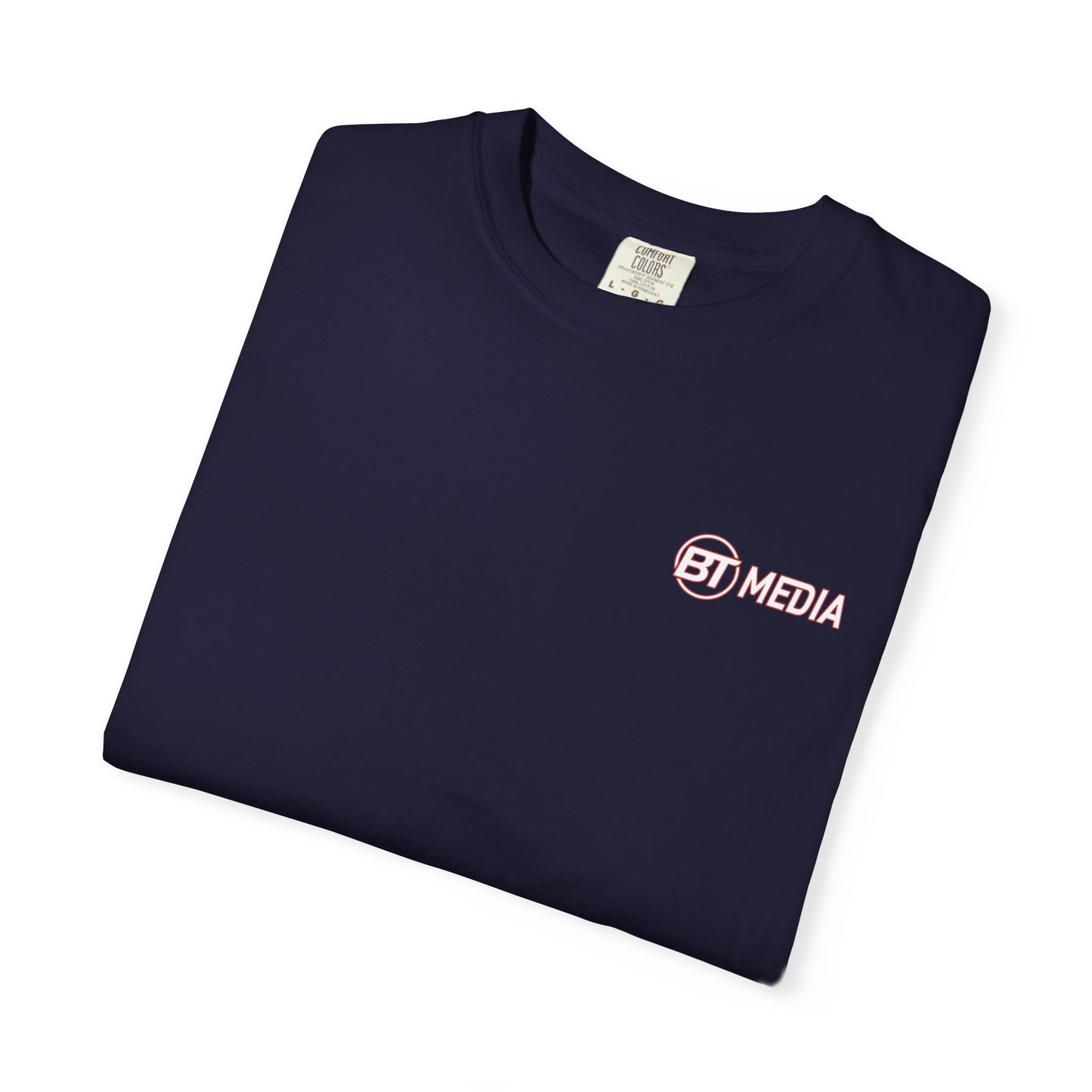 Captain - BT Media Logo T-Shirt — Vintage Garment-Dyed Crew Tee