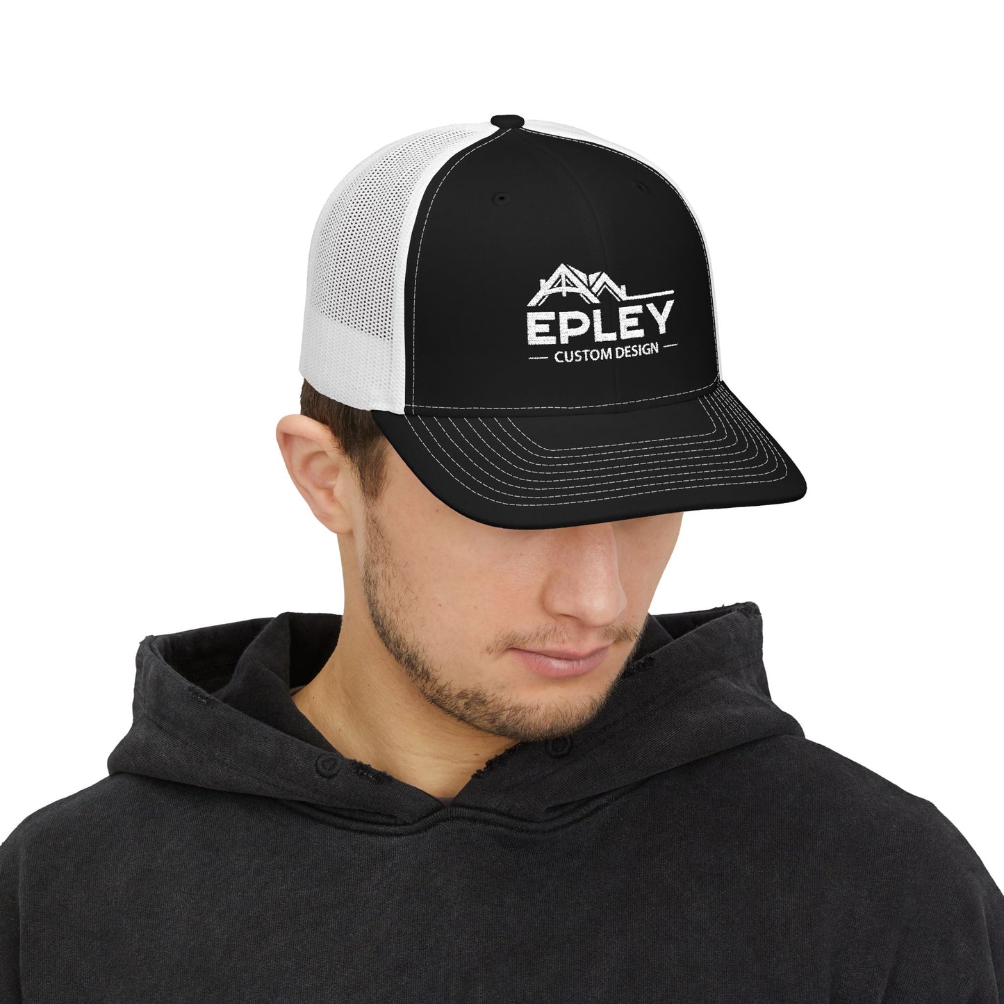 Embroidered Trucker Cap — 'Epley Custom Design' Snapback