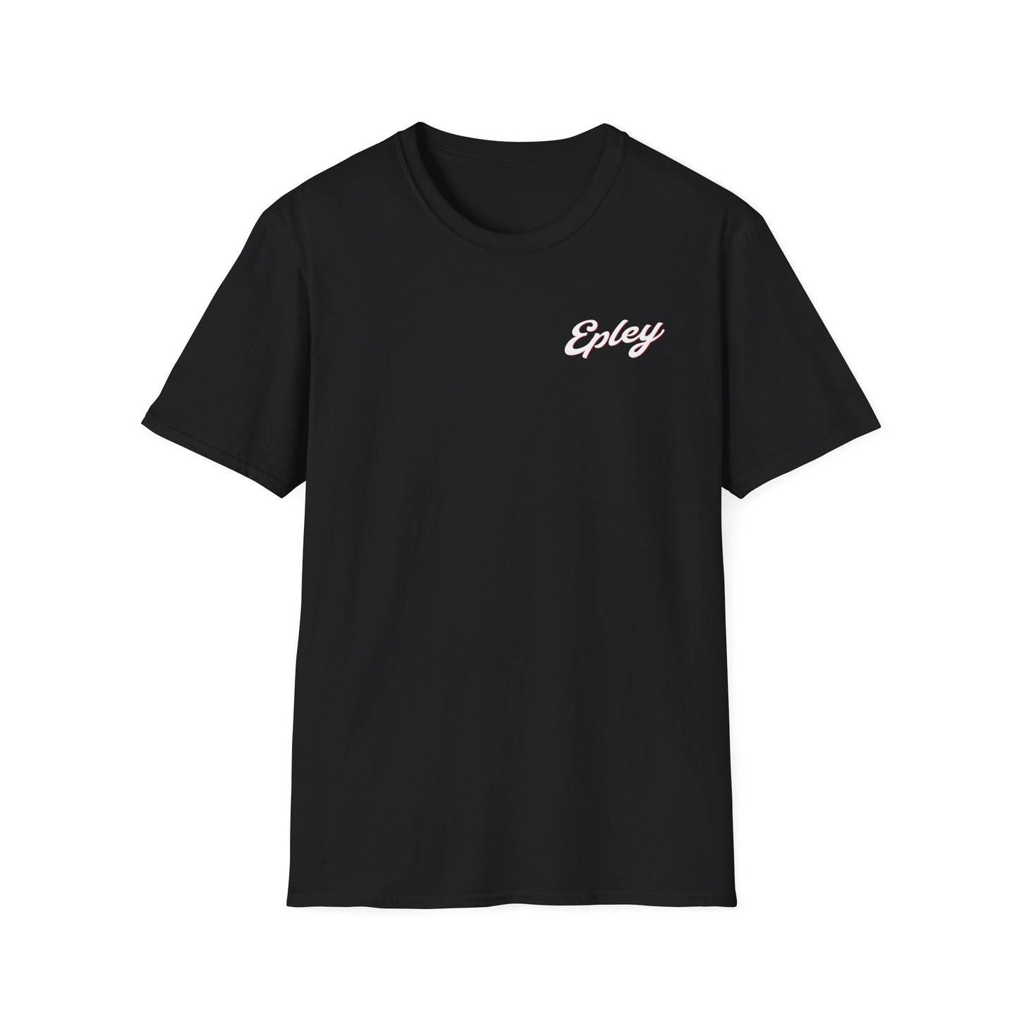 Epley Script Logo T-Shirt — Retro Cursive Chest Graphic