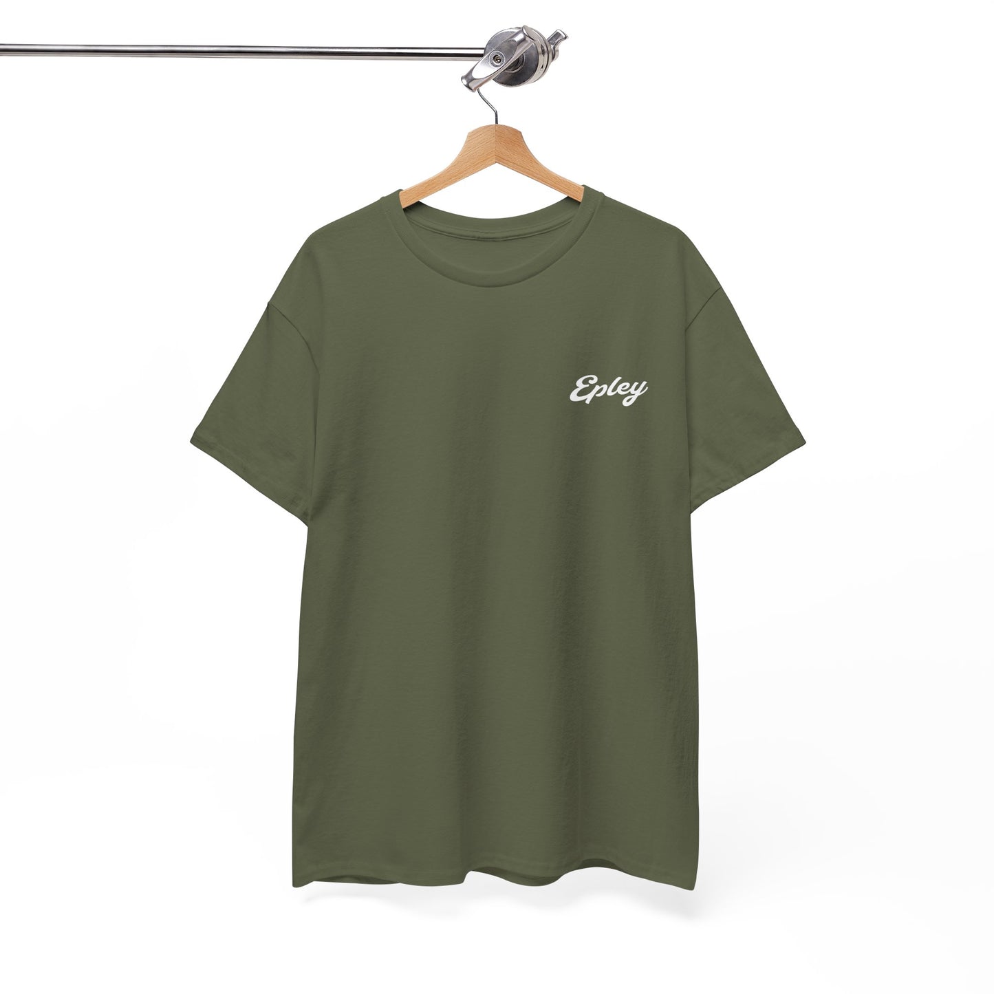 Epley Script Logo T-Shirt - GILDAN — Embroidered Tee with 'Epley Custom Design'
