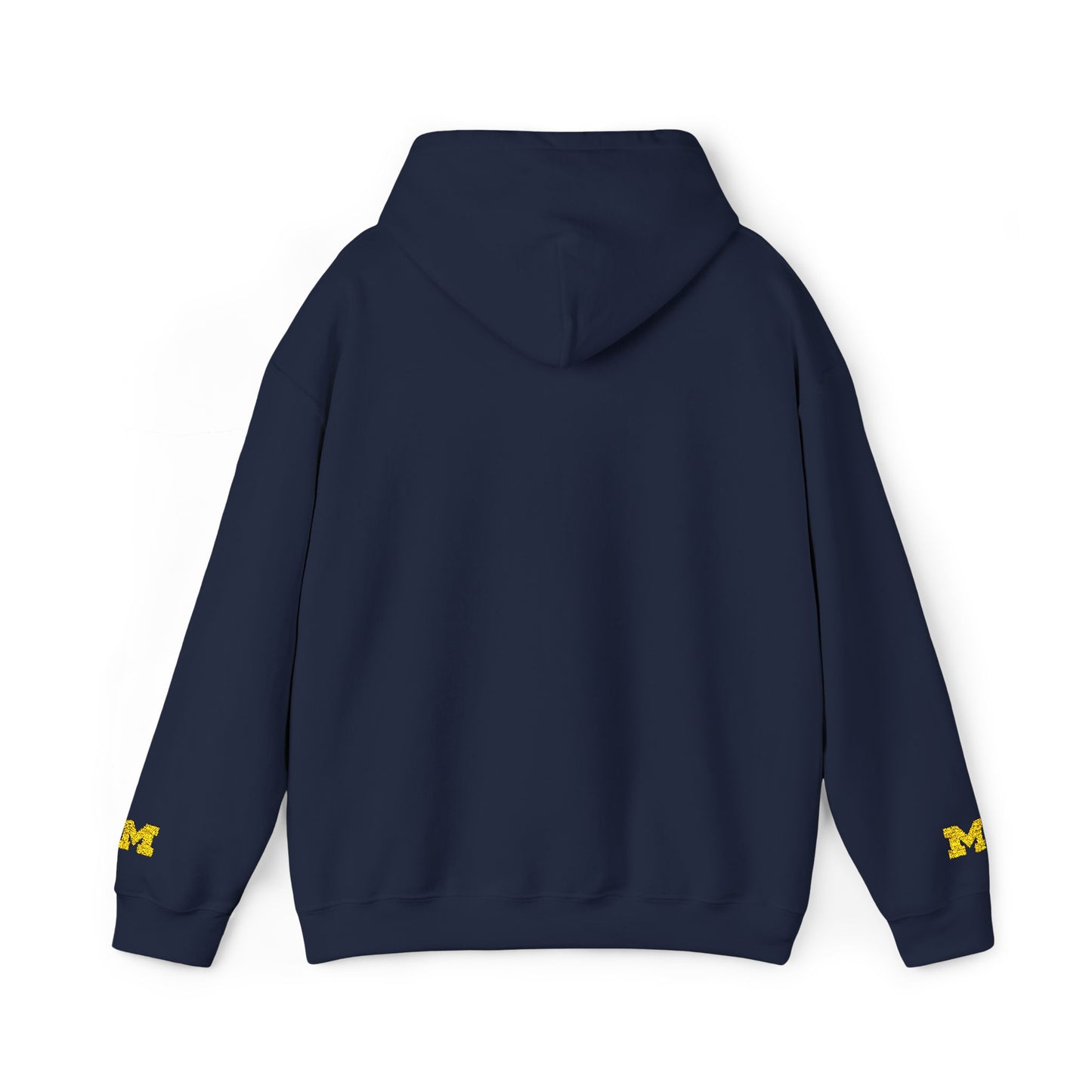 Michigan Script Hoodie – Yellow Script Logo Hooded Sweatshirt