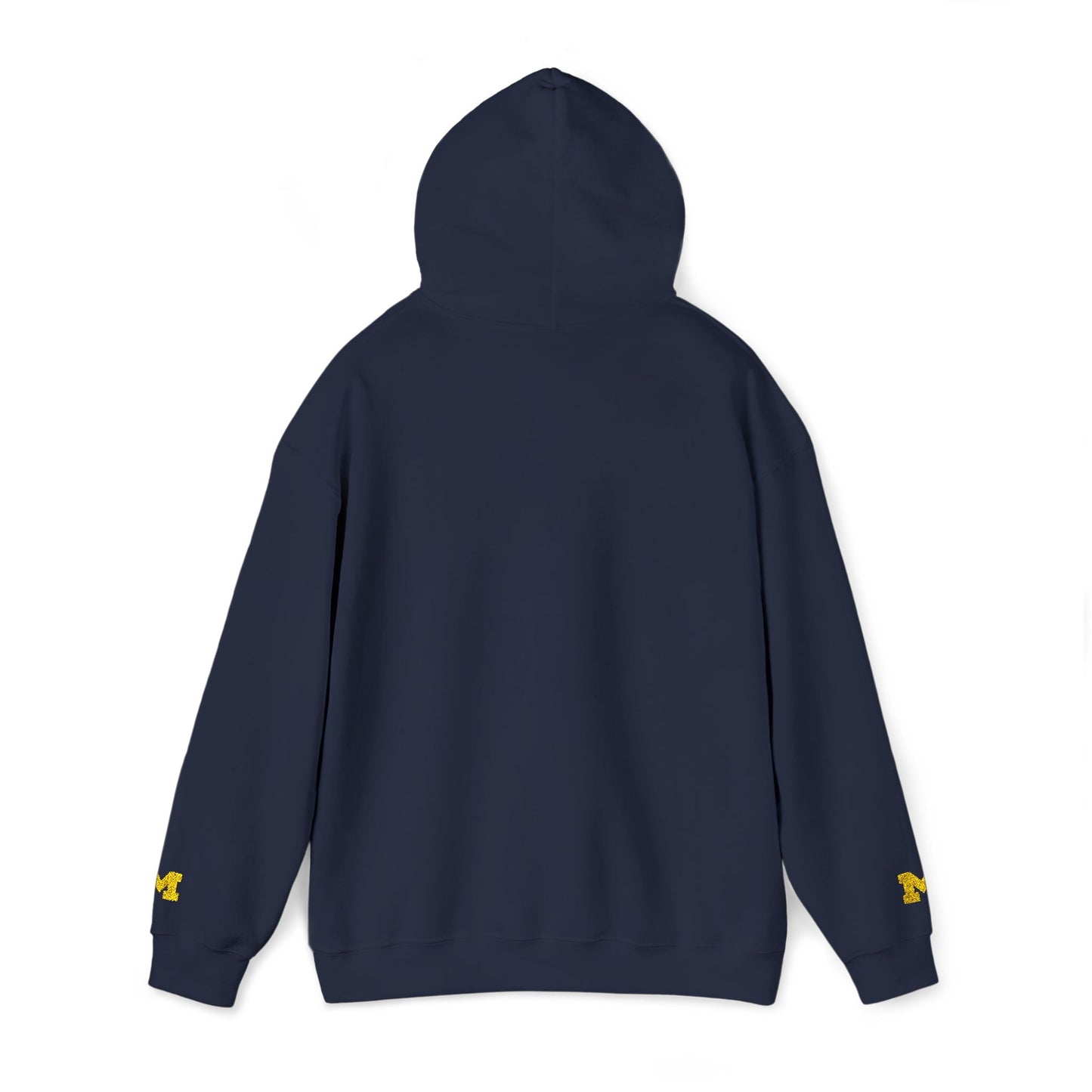 Michigan Script Hoodie – Yellow Script Logo Hooded Sweatshirt