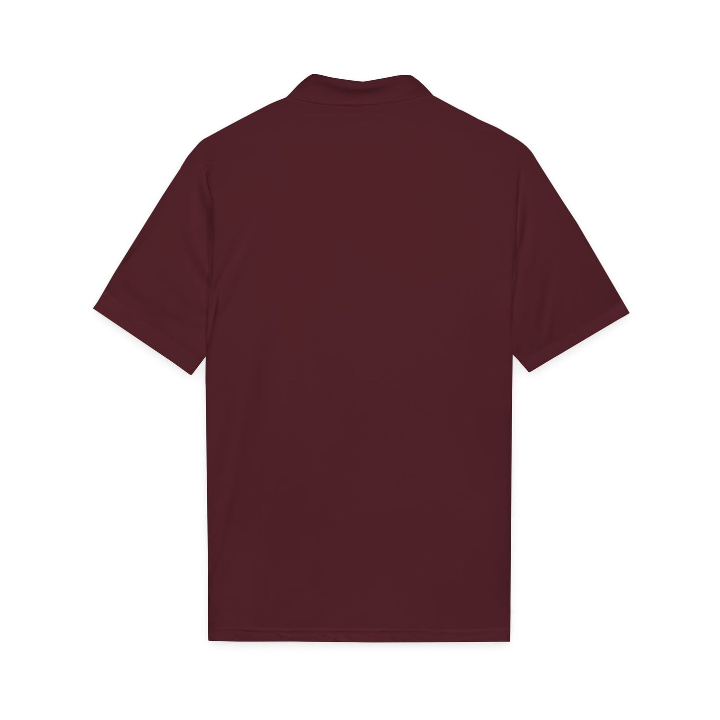 Embay Script Logo Polo — Men’s Black Performance Golf Shirt