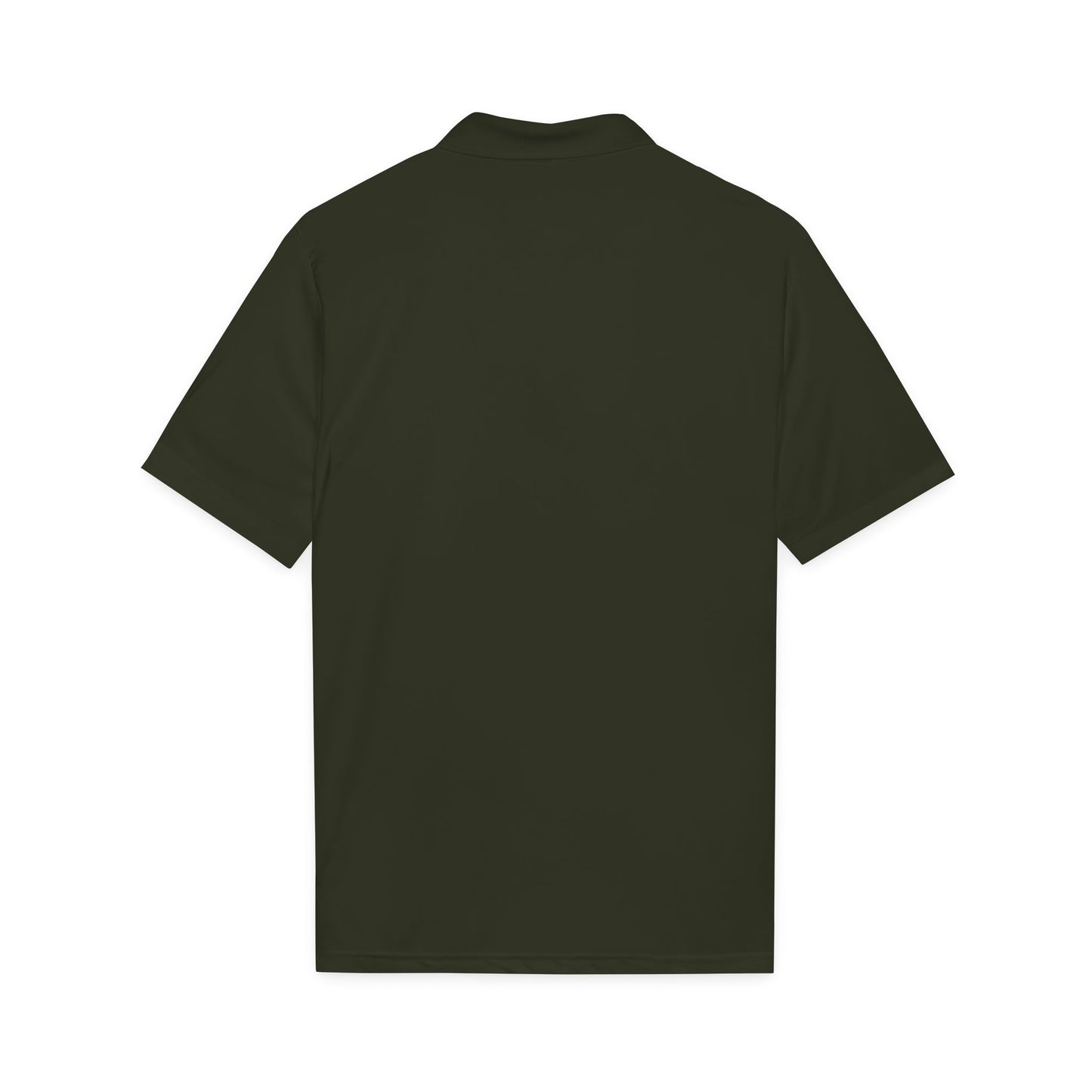 Embay Script Logo Polo — Men’s Black Performance Golf Shirt