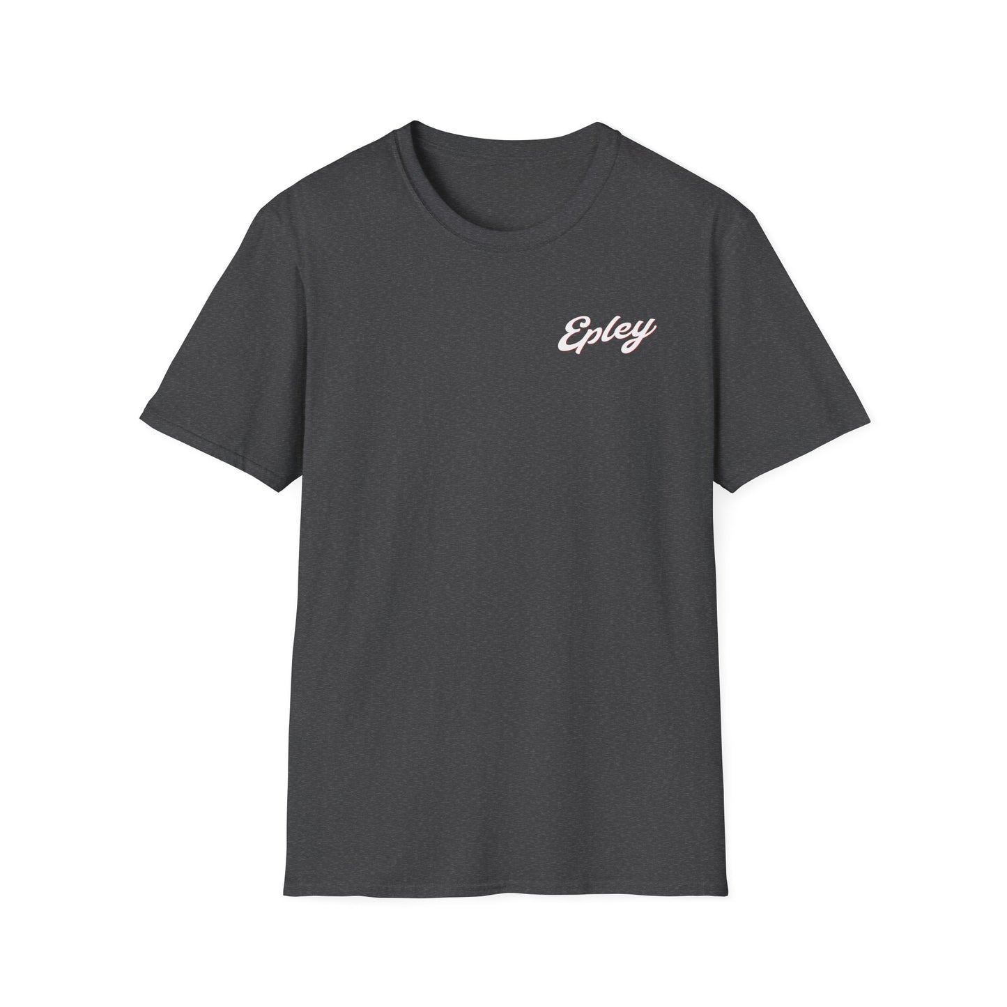 Epley Script Logo T-Shirt — Retro Cursive Chest Graphic