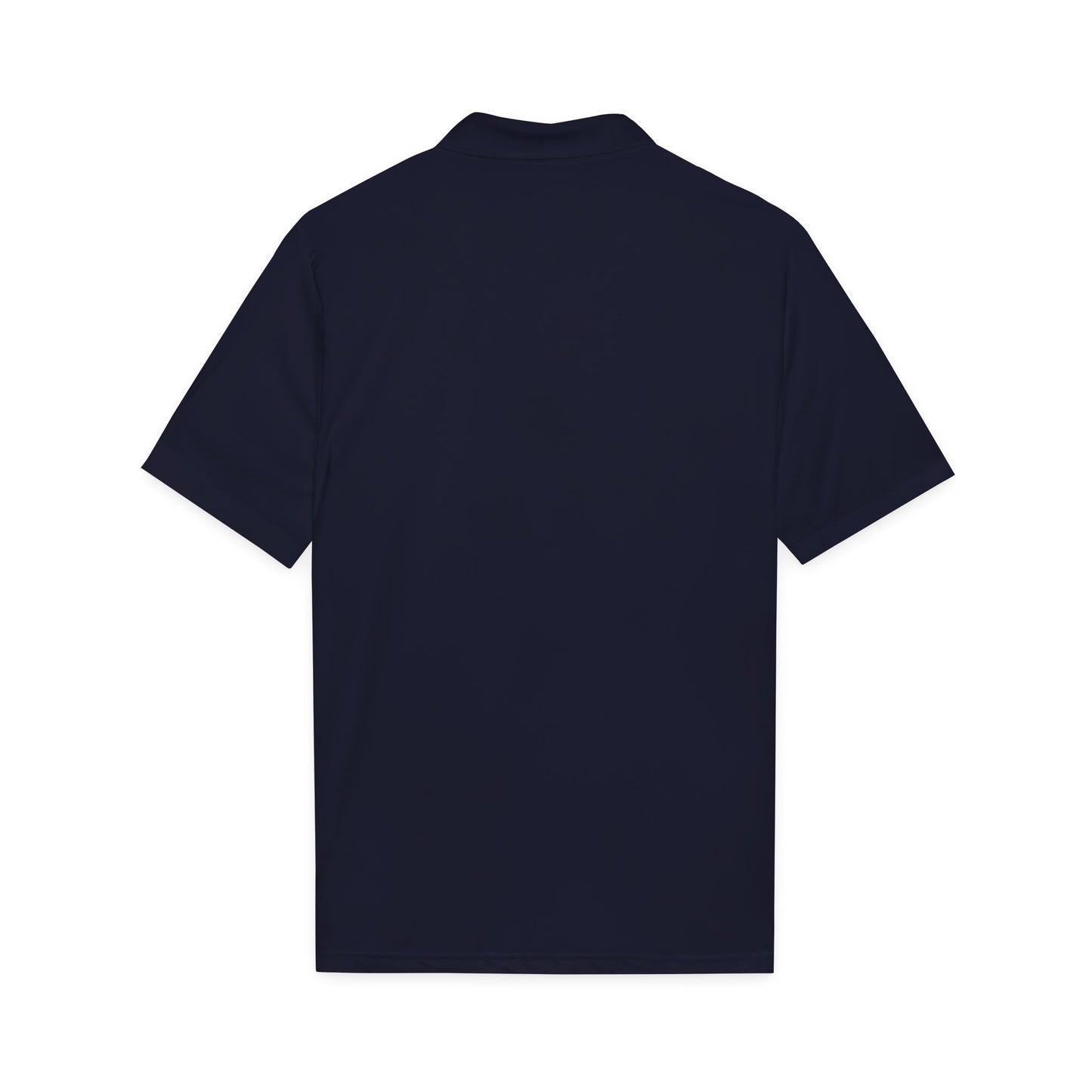 Embay Script Logo Polo — Men’s Black Performance Golf Shirt