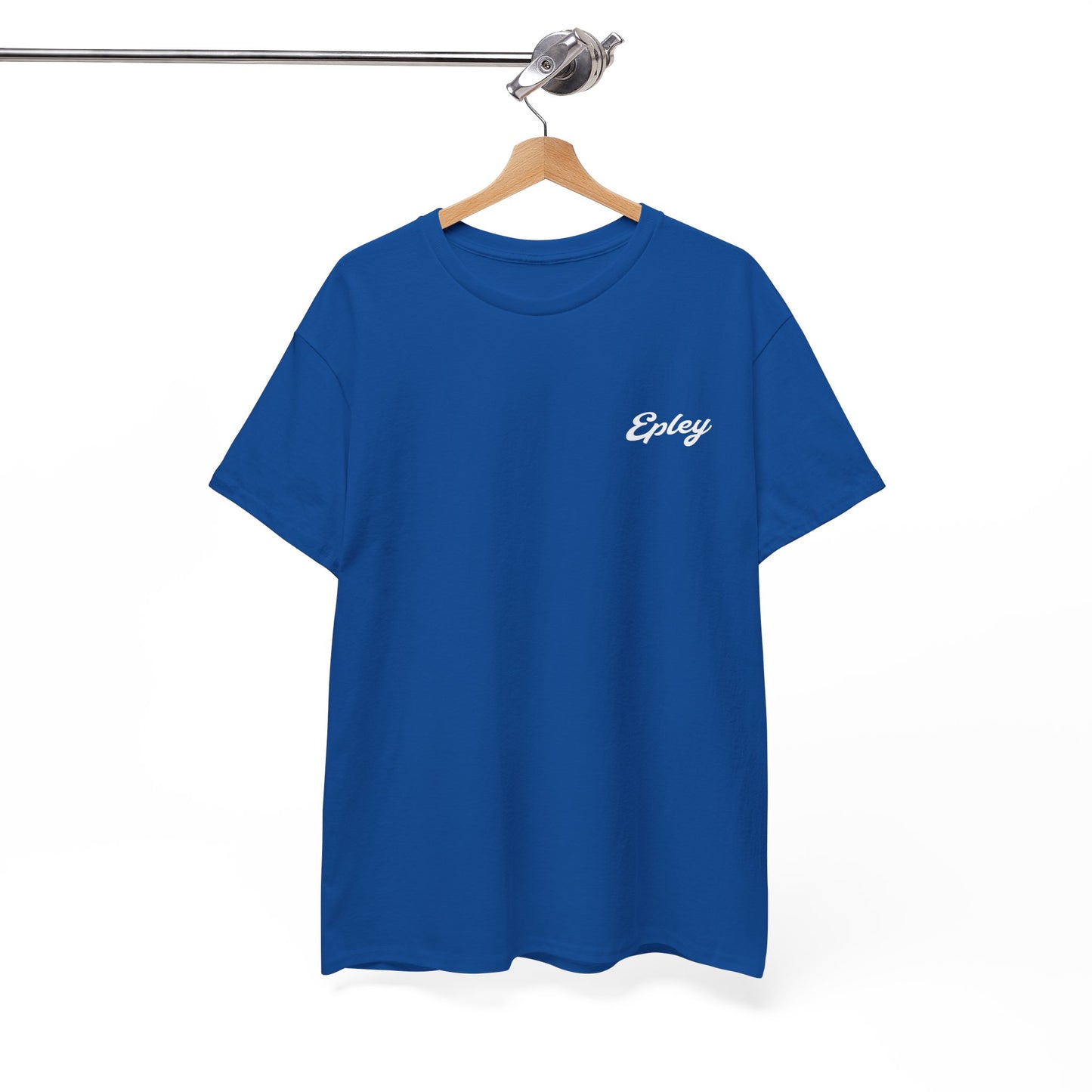 Epley Script Logo T-Shirt - GILDAN — Embroidered Tee with 'Epley Custom Design'