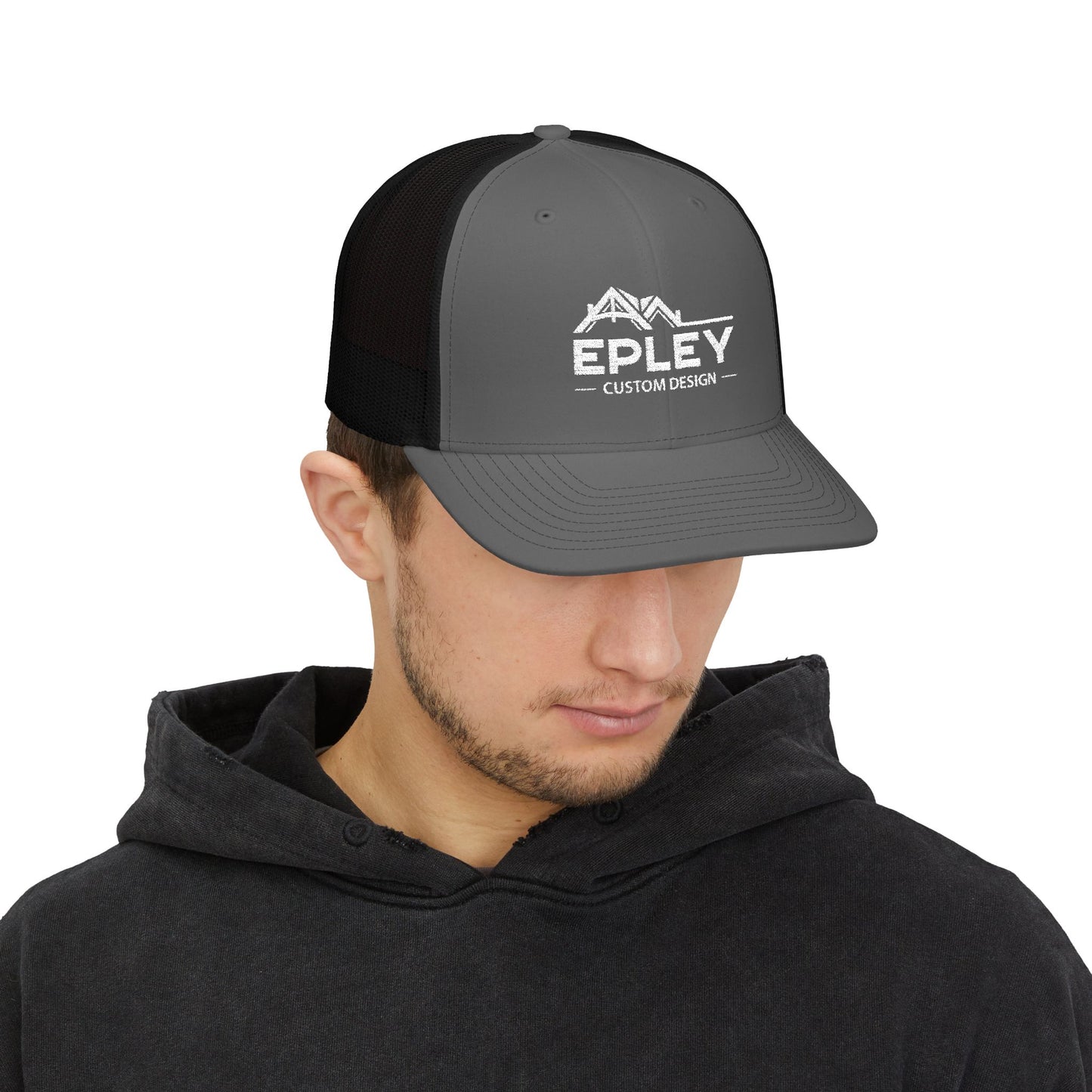 Embroidered Trucker Cap — 'Epley Custom Design' Snapback