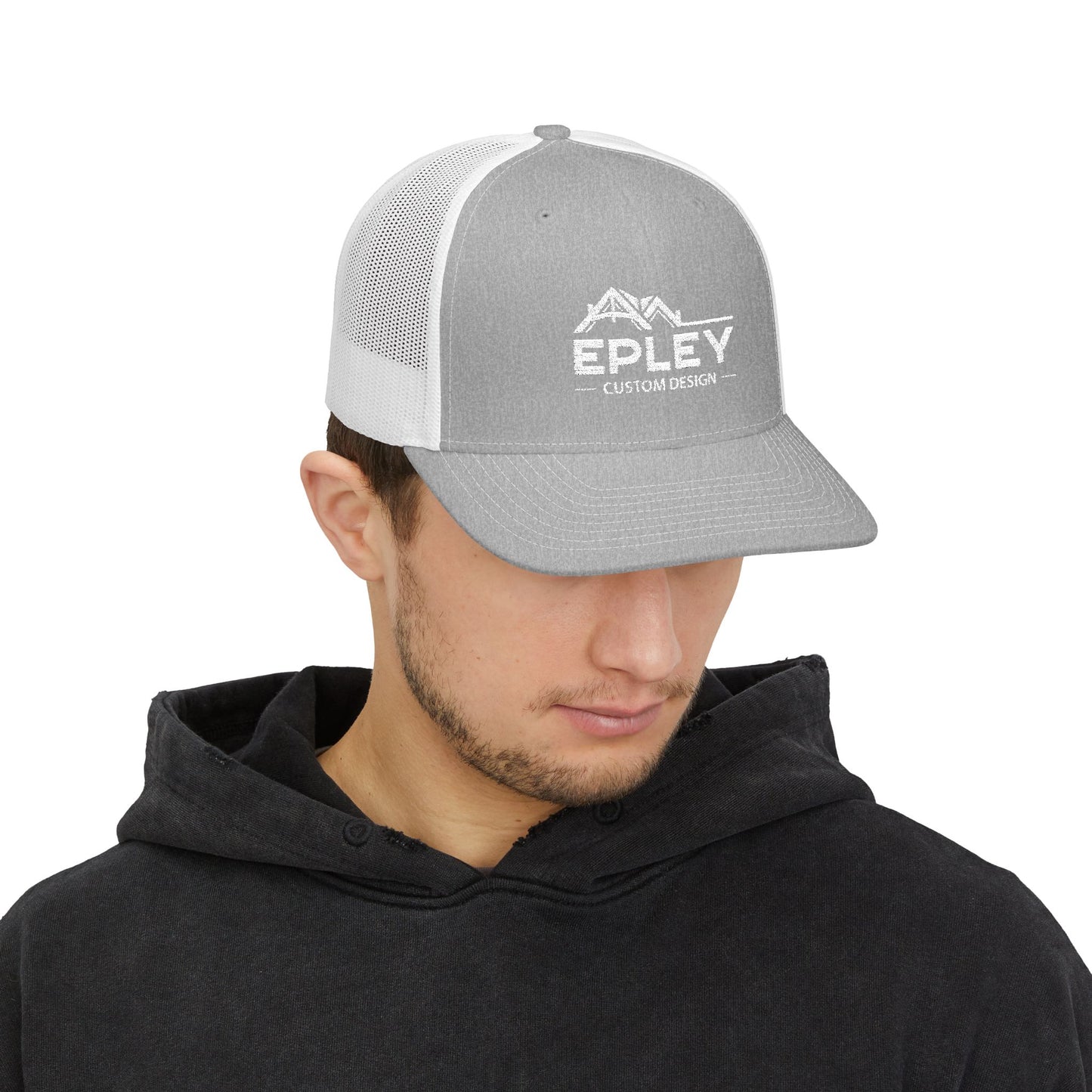 Embroidered Trucker Cap — 'Epley Custom Design' Snapback