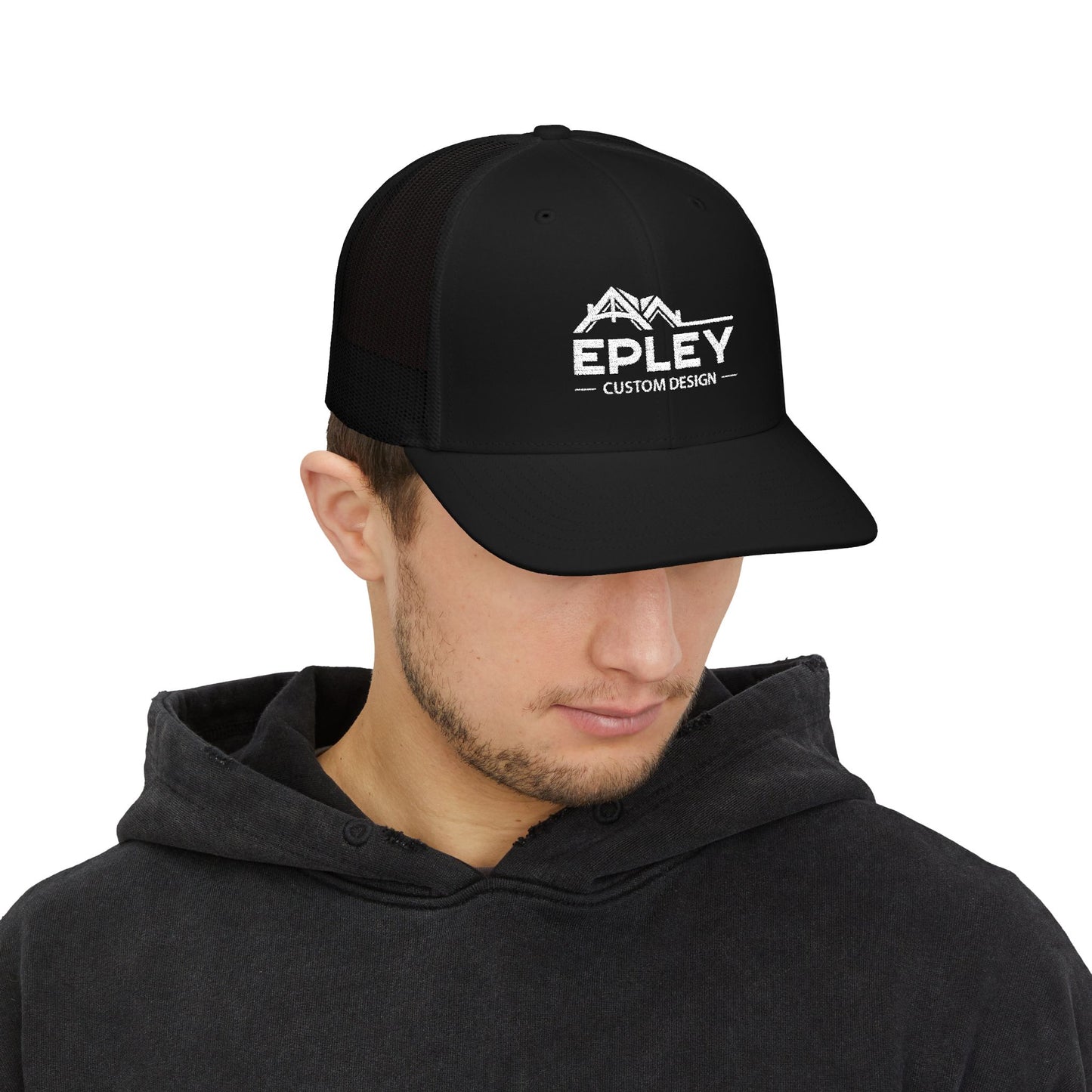Embroidered Trucker Cap — 'Epley Custom Design' Snapback
